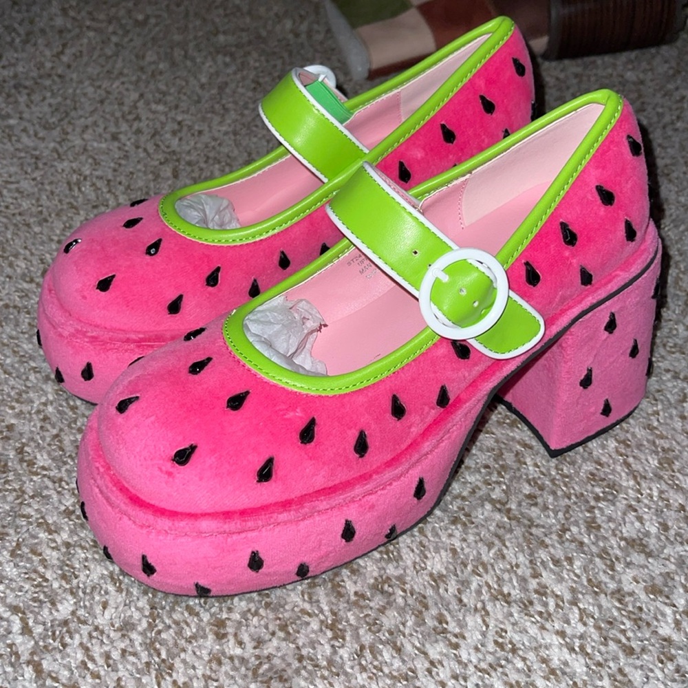 Dollskill watermelon platform Mary Jane 7